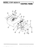 CONTROL PANEL Diagram and Parts List for A79F-5EXW-R  Admiral Wall Oven