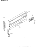 CONTROL PANEL Diagram and Parts List for S1078EH-KZ  Admiral Range