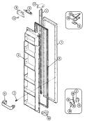 FREEZER DOOR Diagram and Parts List for JRS228B  Jenn-Air Refrigerator