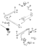 GAS CONTROLS Diagram and Parts List for H3177XRA  Hardwick Range