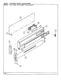 DOOR / DRAWER Diagram and Parts List for A68HK-6TXW-R  Admiral Range