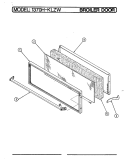 DRAWER Diagram and Parts List for 1370H-KLZW  Admiral Wall Oven
