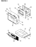 Part Location Diagram of 3420A033-34 Whirlpool Oven Door Stop