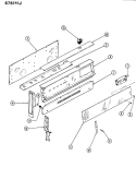 CONTROL PANEL Diagram and Parts List for 676AJ-KSVW  Admiral Range