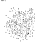 BODY Diagram and Parts List for 666AJ-ESAW  Admiral Range