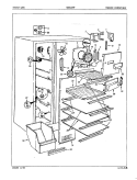 FREEZER COMPARTMENT Diagram and Parts List for NDNS229FA 5M57B Maytag Refrigerator