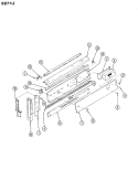 CONTROL PANEL Diagram and Parts List for 687WJ-EKZW  Admiral Range