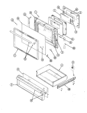 DOOR Diagram and Parts List for 687WJ-EKZW  Admiral Range