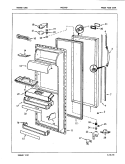 FRESH FOOD DOOR Diagram and Parts List for PNS24H9A 7L49A Admiral Refrigerator