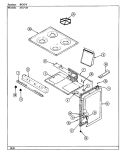 CONTROL PANEL Diagram and Parts List for 671WH-K  Admiral Range
