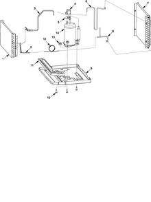 Sealed System Diagram and Parts List for AAC081SRA-PAAC081SRB0  Amana Air Conditioner