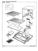 FREEZER COMPARTMENT Diagram and Parts List for NNT177K BC23A Maytag Refrigerator