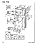 DOORS Diagram and Parts List for NNT197KH BC63A Admiral Refrigerator