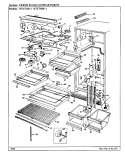 FRESH FOOD COMPARTMENT Diagram and Parts List for NT17L8A AA31A Admiral Refrigerator