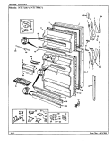 DOORS Diagram and Parts List for NT17L8A AA31A Admiral Refrigerator