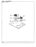 TOP ASSY. Diagram and Parts List for 654AH-ELVW  Admiral Range