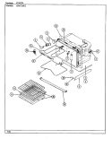 OVEN Diagram and Parts List for 654AH-ELVW  Admiral Range