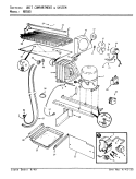 UNIT COMPARTMENT & SYSTEM Diagram and Parts List for NR580A AF56B Admiral Refrigerator