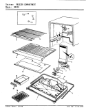 FREEZER COMPARTMENT Diagram and Parts List for NR530H AF24B Admiral Refrigerator