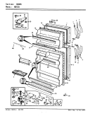 DOORS Diagram and Parts List for NR530A AF24B Admiral Refrigerator
