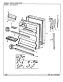 FRESH FOOD DOOR Diagram and Parts List for NNTI219KA AC78A Admiral Refrigerator