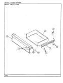 DRAWER Diagram and Parts List for 668WJ-ASAW  Admiral Range