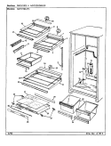 SHELVES & ACCESSORIES Diagram and Parts List for NNT219KA BC80B Admiral Refrigerator