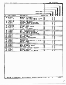 Ice Maker Page 2 Diagram and Parts List for HMG-641670  Admiral Refrigerator