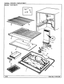 FREEZER COMPARTMENT Diagram and Parts List for NNT219KA BC80B Admiral Refrigerator
