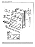 FRESH FOOD DOOR Diagram and Parts List for NNT219KA BC80B Admiral Refrigerator