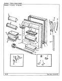 FRESH FOOD DOOR Diagram and Parts List for NT23L82 CF97A International Refrigerator