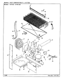 UNIT COMPARTMENT & SYSTEM Diagram and Parts List for NT21L9A BA76C Admiral Refrigerator
