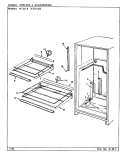 SHELVES & ACCESSORIES Diagram and Parts List for NT21L9A BA76C Admiral Refrigerator