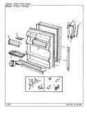 FRESH FOOD DOOR Diagram and Parts List for NT21L9A BA76C Admiral Refrigerator