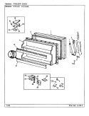 FREEZER DOOR Diagram and Parts List for NT21L9A BA76C Admiral Refrigerator