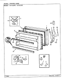 FREEZER DOOR Diagram and Parts List for NT21L9FA CA72A Admiral Refrigerator