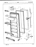 FRESH FOOD DOOR Diagram and Parts List for NS20H8A 7L12A Admiral Refrigerator