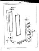 FREEZER DOOR Diagram and Parts List for NS20H8A 7L12A Admiral Refrigerator