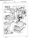 FRESH FOOD COMPARTMENT Diagram and Parts List for NS22H8 7L03A Admiral Refrigerator