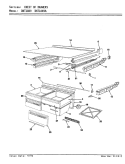 CHEST OF DRAWERS Diagram and Parts List for DNT18K9 9A91A Admiral Refrigerator