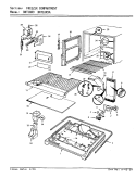 FREEZER COMPARTMENT Diagram and Parts List for DNT18K9 9A91A Admiral Refrigerator