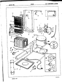 UNIT COMPARTMENT & SYSTEM Diagram and Parts List for NS24H8 7L07A Admiral Refrigerator