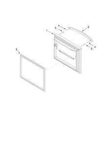 Freezer Door Parts Diagram and Parts List for MBL2256KES4  Maytag Refrigerator