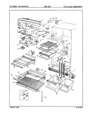FRESH FOOD COMPARTMENT Diagram and Parts List for NDNT189J 8B28A Admiral Refrigerator