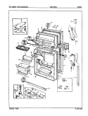 DOORS Diagram and Parts List for NDNT189J 8B28A Admiral Refrigerator