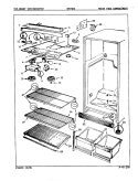 FRESH FOOD COMPARTMENT Diagram and Parts List for NT15H4A 9B02A Admiral Refrigerator