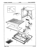FREEZER COMPARTMENT Diagram and Parts List for NT15H4A 9B02A Admiral Refrigerator