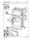 DOORS Diagram and Parts List for NT15H4A 9B02A Admiral Refrigerator