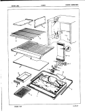FREEZER COMPARTMENT Diagram and Parts List for NT19H8 8A07A Admiral Refrigerator