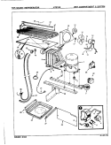 UNIT COMPARTMENT & SYSTEM Diagram and Parts List for NT21H8 7A58A Admiral Refrigerator